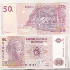 bnk bn Congo 50 franci 2007 unc