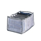 Cutie cu Plasa Textila, Corp cu 7 Compartimente si Lungime 36cm x latime 14cm x Inaltime 12cm, pentru Organizat Lenjerie de, Gri, CBD CORAL BEST DEALS