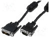 Cablu DVI - VGA, D-Sub 15pin HD mufa, DVI-I (24+5) mufa, 2m, negru, ASSMANN - AK-320300-020-S