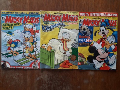 Lot 3 reviste Micky Maus (Mickey Mouse) in limba germana an 2006 / R8P5F foto