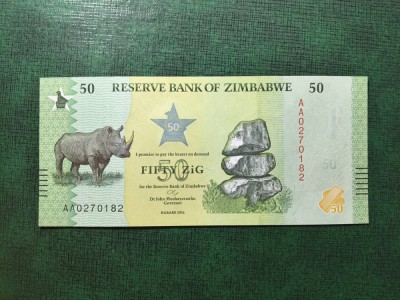 ZIMBABWE 50 ZIG 2026 UNC foto