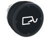 Comutator negru 22mm cu acționare prin apăsare