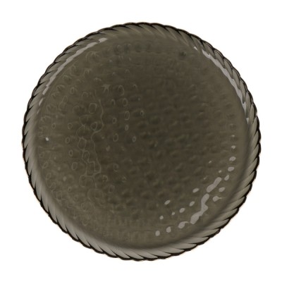 Farfurie intinsa 2NPP102-HGR, sticla, negru, 26 cm foto
