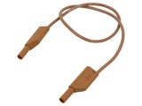 Cablu de măsurare HIRSCHMANN 32A 4mm maro cu soclu axial 934087105