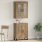 vidaXL Bufet stejar artizanal 69.5 x 34 x 90 cm Lemn compozit 3394522