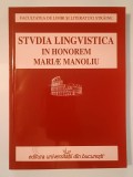Sanda Reinheimer R&icirc;peanu (ed.) - Studia lingvistica in honorem Mariae Manoliu