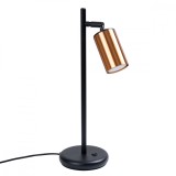 Lampă De Birou Winx Negru/Cupru Oțel 1 Bec Tub Modern De Interior