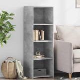 VidaXL Dulap &icirc;nalt, gri beton, 40x41x124 cm, lemn prelucrat