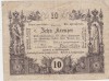 Austria 10 Kreuzer 1860 F - Bancnotă istorică