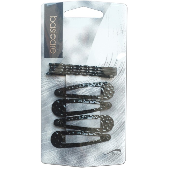 Set agrafe de par, 8 bucati, Negru Set agrafe de par, 8 bucati, Negru