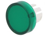 Lentilă Buton 22mm Transparentă Verde Plastic
