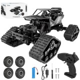 Masina 4x4 cu telecomanda, 2in1 roti si senile se pot inlocui, incarcare USB, acumulator inclus, 27x18x14cm