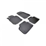 Covorase Cauciuc Tip Tavita Lexus GX470 2009-2017, Protectie Tunel Spate, Negre, ALM