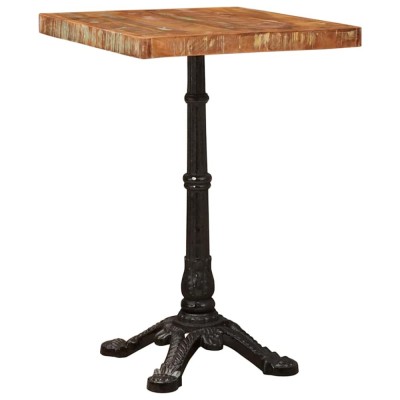 vidaXL Masă bistro Maro 50 x 50 x 76 cm Lemn masiv reciclat 42013027 foto