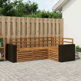 vidaXL Seturi de canapele 4 pcs Lemn Solid de Acacia 3384300