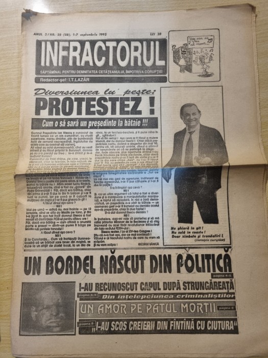 ziarul infractorul 1-7 septembrie 1992