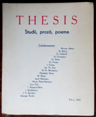 GRUPAREA THESIS,1939:STUDII PROZA POEME:G.Fonea/I.Th.Ilea/Licu Pop/George Vaida+ foto