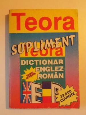 DICTIONAR ENGLEZ - ROMAN SUPLIMENT foto