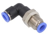 Racord push-in 90&deg; pentru aer comprimat - 8mm, PNEUMAT