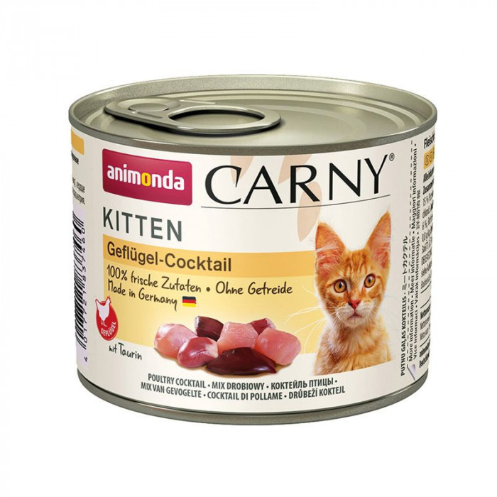 Animonda Carny Kitten - cocktail de păsări de curte 200 g