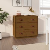 VidaXL Dulap, maro miere, 80x40x75 cm, lemn masiv de pin