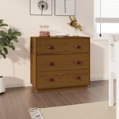 vidaXL Dulap, maro miere, 80x40x75 cm, lemn masiv de pin 820110