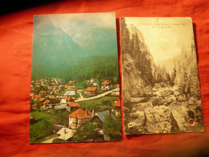 Ilustrata Busteni 1925 (defecta) si 1980
