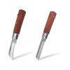 Set 2 Cutite Altoit, Cutit lama dreapta si Cutit lama curbata, Manere lemn, Material Otel Carbon, Oem