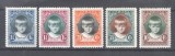 Luxembourg 1929 Child welfare Caritas Mi.213-217 MH M.109, Nestampilat