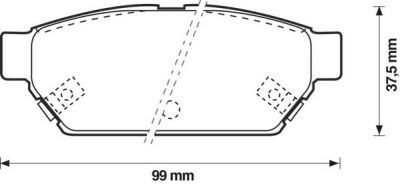 Placute frana Mitsubishi Carisma (Da), Colt 4 (Ca A), Lancer 4 (C6 A, C7 A), Lancer 5 (Cb/D A); Proton Persona 300 (C9 M), Persona 400 (C9 S), Person foto