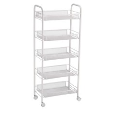 Carucior servire fier alb 44 x 26 x 102 cm