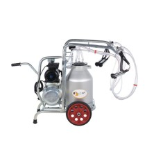 EMT. Aparat de muls oi si capre 2 posturi cu bidon din aluminiu 25 L EMT 2+1 GA25