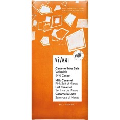 Ciocolata cu Caramel Sarat si Zahar din Flori de Cocos Bio 80 grame Vivani foto