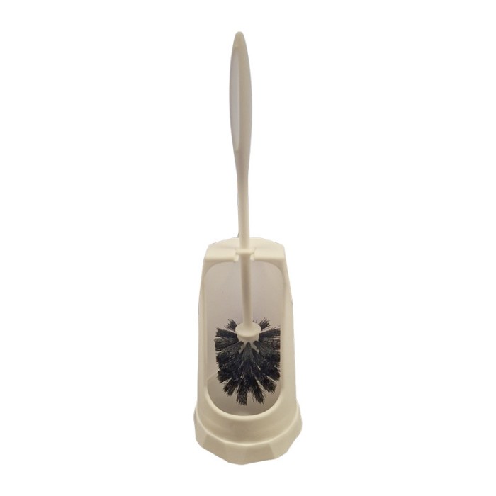 Perie WC cu suport, din plastic, Y079, alb