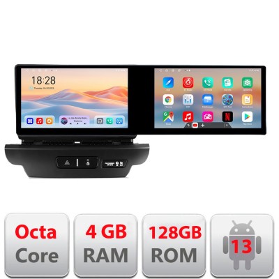 Navigatie Kia Ceed 2018-2020 Edotec 2 ecrane 8 core 4+128 21.6 inch Incell android Wifi 5Ghz gps internet KIT-ceed18 CarStore Technology foto
