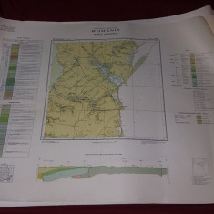 Plansa/harta geologica a republicii socialiste romania,CONSTANTA 1968,T.GRATUIT