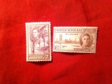 2 Timbre Honduras Britanic (Belize) 3c 1938 sarniera si 3c 1946 Rege George VI, Nestampilat