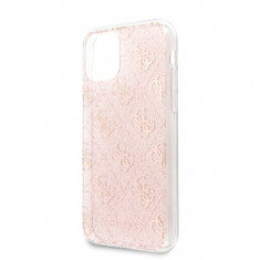 Husa de protectie, Guess 4G Glitter, iPhone 11 Pro, Roz foto