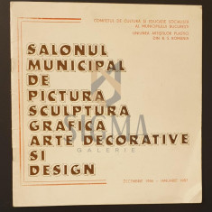 Salonul municipal de pictura, sculptura, grafica, arta decorativa si design; Decembrie 1986 - Ianuarie 1987