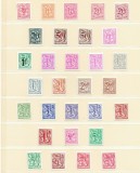 Belgia 1951-1982 - Uzuale, leu, serii neuzate si serii preobliterate neuzate