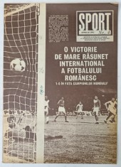 SPORT , REVISTA ILUSTRATA LUNARA A C.N.E.F.S. , NR. 4 , APRILIE , 1983 foto