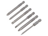 Kit Capete de Șurubelniță 70mm 1/4 6 Bucăți
