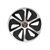 Set 4 Capace Roti R16 Gri-Negru Range Rover - Compatibil Jante Otel, Fixare Sigura, Plastic Durabil, Usor de Instalat, Autohelix MSA
