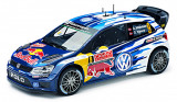 Macheta Oe Volkswagen Polo WRC 2015 Mikkelsen / Floene 1:18 Albastru 6C1099302A