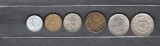 CEHOSLOVACIA 1970-1982 - LOT 6 MONEDE 10, 20, 50 HALERU, 1, 2, 5 KORUN (2), Europa