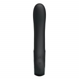 Pretty Love Alston - Vibrator din silicon, negru, 20 cm, Orion