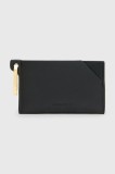 AllSaints carcasa din piele HEX CARDHOLDER culoarea negru, W398XB