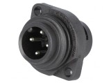 Conector circular soclu tată IP67 4 pini 400V