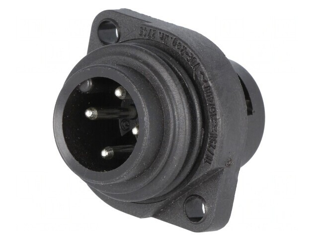 Conector circular soclu tată IP67 4 pini 400V