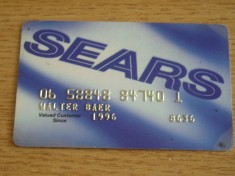 B12 30 - Card bancar foarte vechi - piesa de colectie